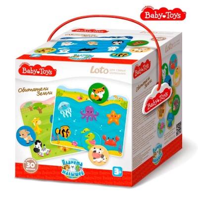 Игра Лото для самых маленьких Обитатели Земли Десятое королевство 02524